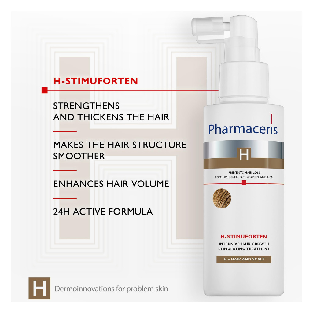 Pharmaceris Hstimupurin, Intensive Hair Growth Stimulating Spray, Spray to promote hair growth and scalp health, 25ml