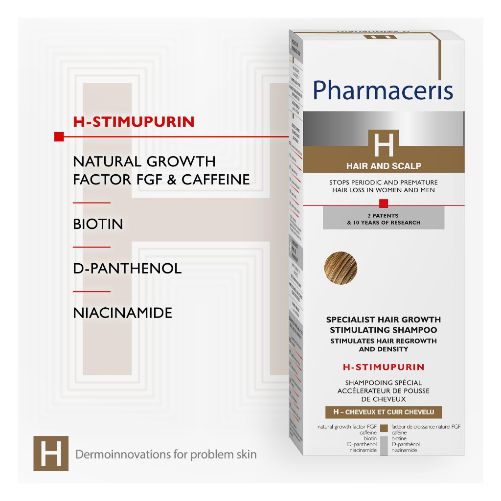 Pharmaceries, Hstimupurin Professional Hair Growth Stimulating Shampoo, Strengthens hair and promotes growth