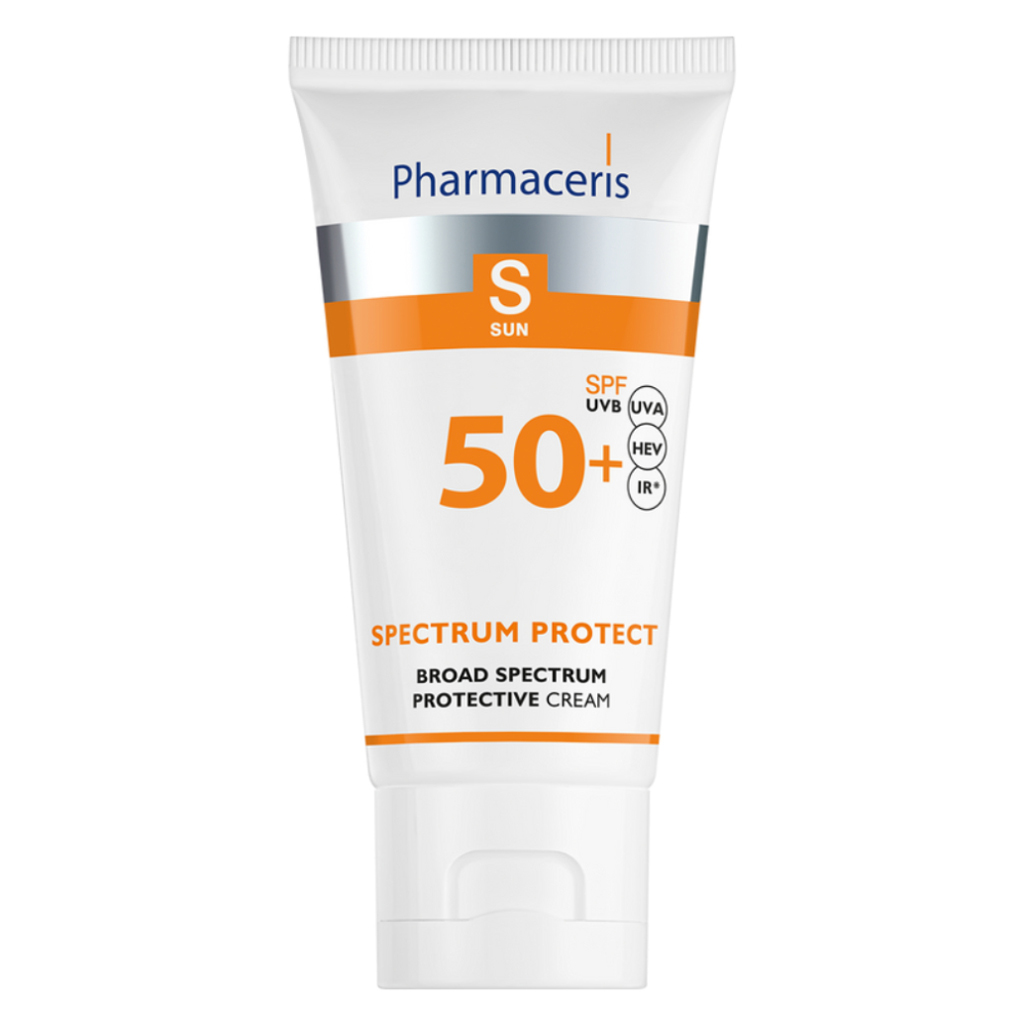 Pharmaceris, Broad Spectrum Sun Protection Cream SPF 50+, High protection sunscreen for sensitive skin