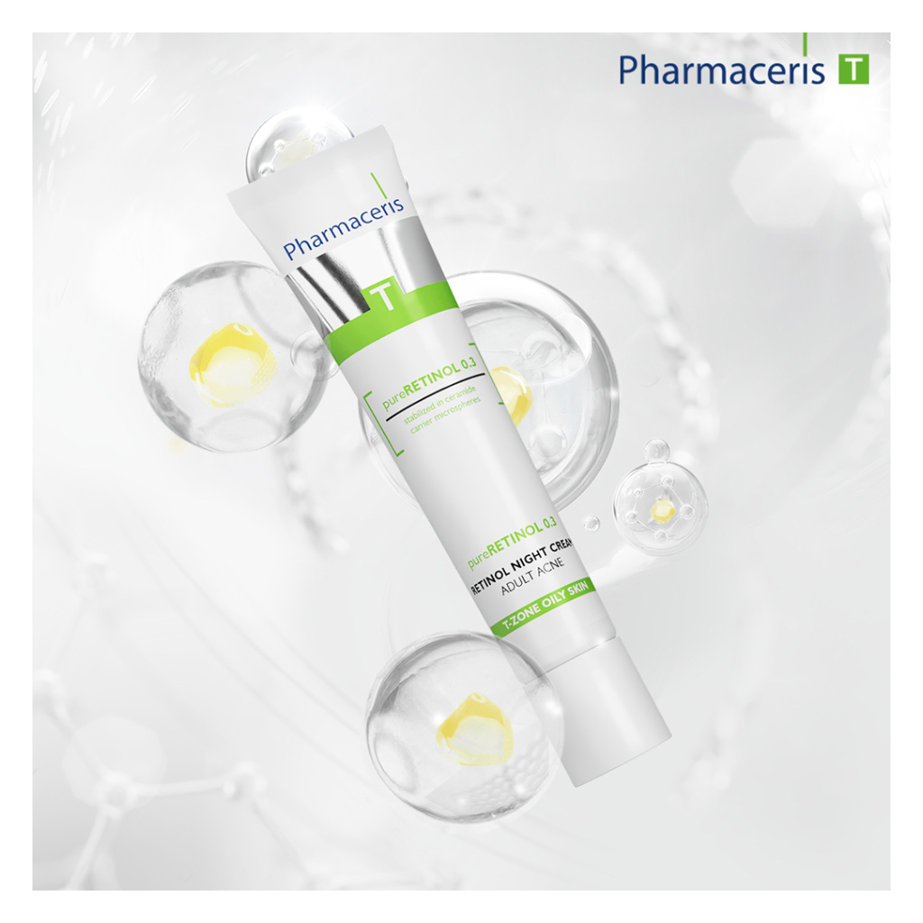 Pharmaceries, Pureretinol 0.3, Anti-acne retinol night cream for clearer skin