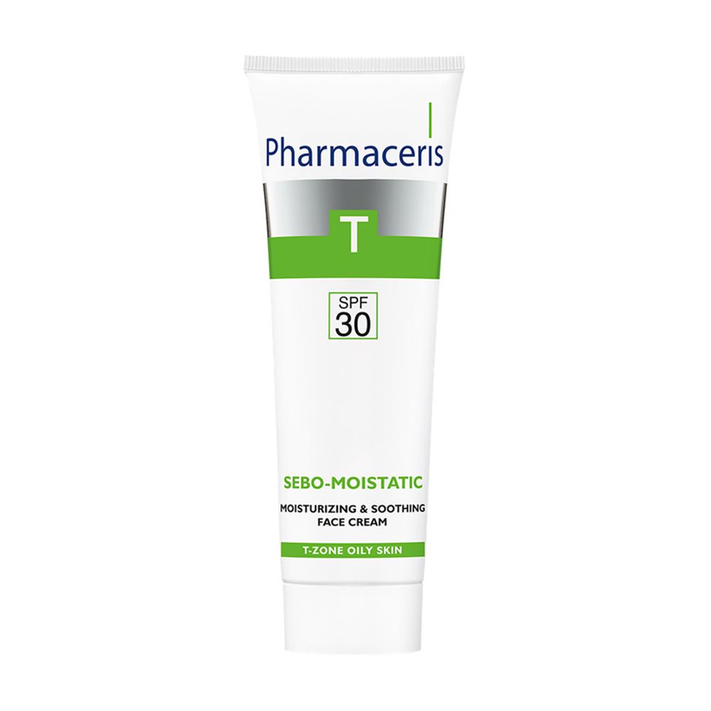 Pharmaceries, Sebo-Moistatic Face Cream SPF 30, Moisturizing face cream with sun protection for oily skin
