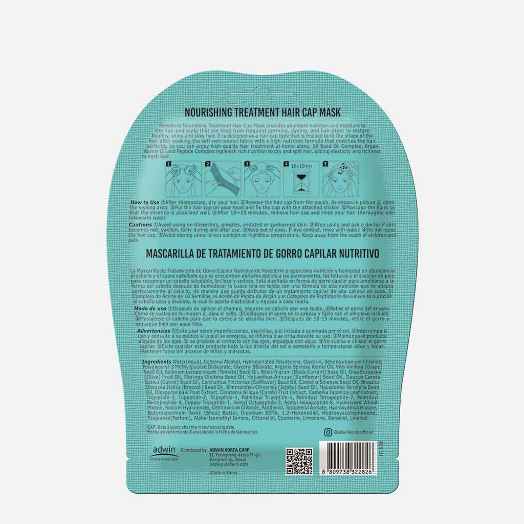 Purederm Nourishing Treatment Hair Cover Mask 42 g