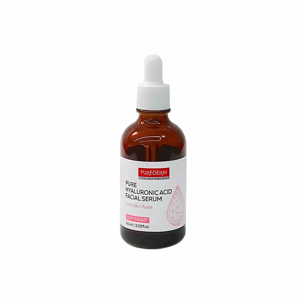 Purederm, Pure Hyaluronic Acid Facial Serum, Hydrating serum for radiant skin, 60 ml