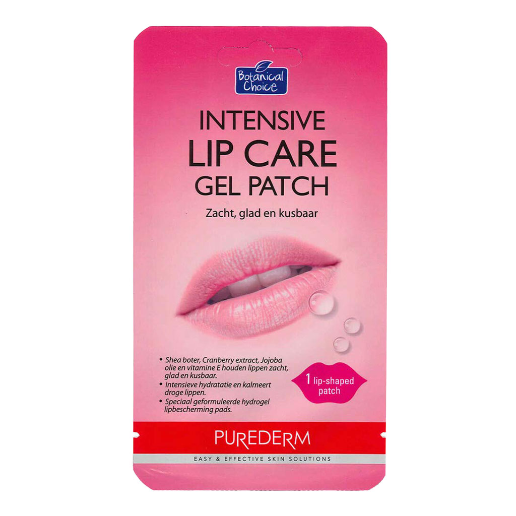 Purederm, Intensive Lip Care Gel Patch, Hydrating and repairing lip treatment patch
