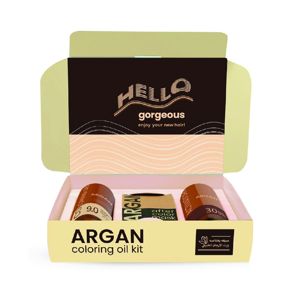 Argan Coloring Oil Kit / Very Light Blond 90 - 75 ml