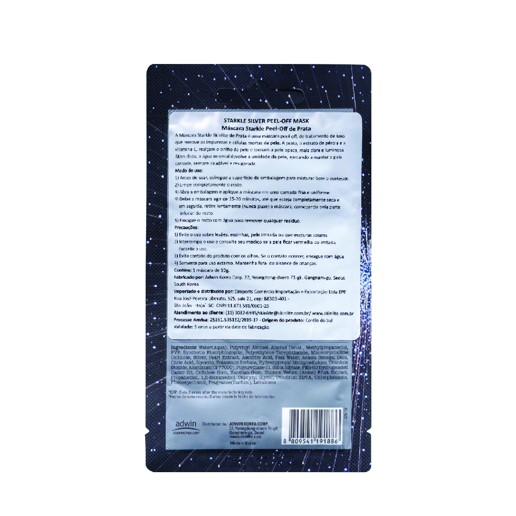 SKINLTE SILVER PEEL OFF MASK