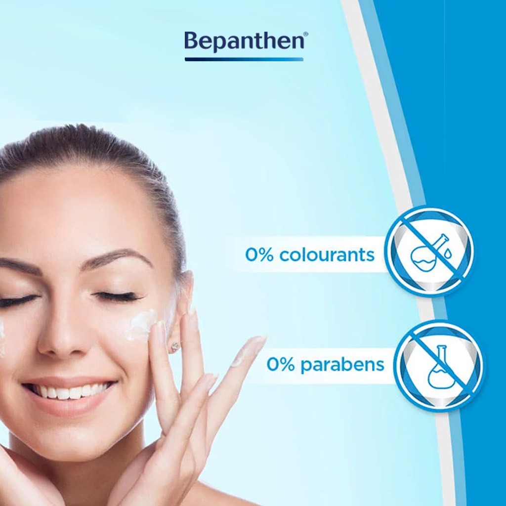 Bepanthen, Skin Moisturizer Cream, Soothing cream for dry and sensitive skin, 100 g