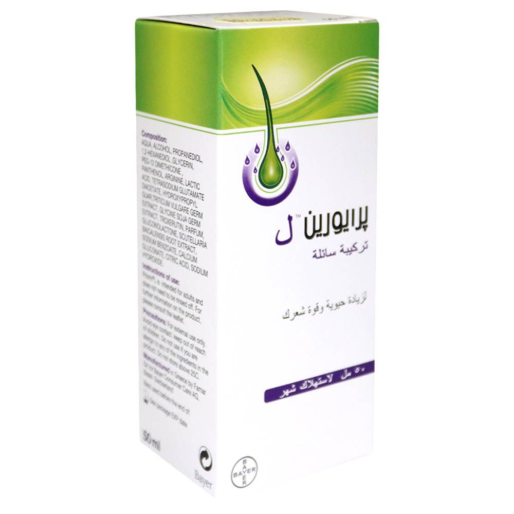 Priorin, Topical Liquid for Hair Loss, Hair growth treatment with natural ingredients, 50ml