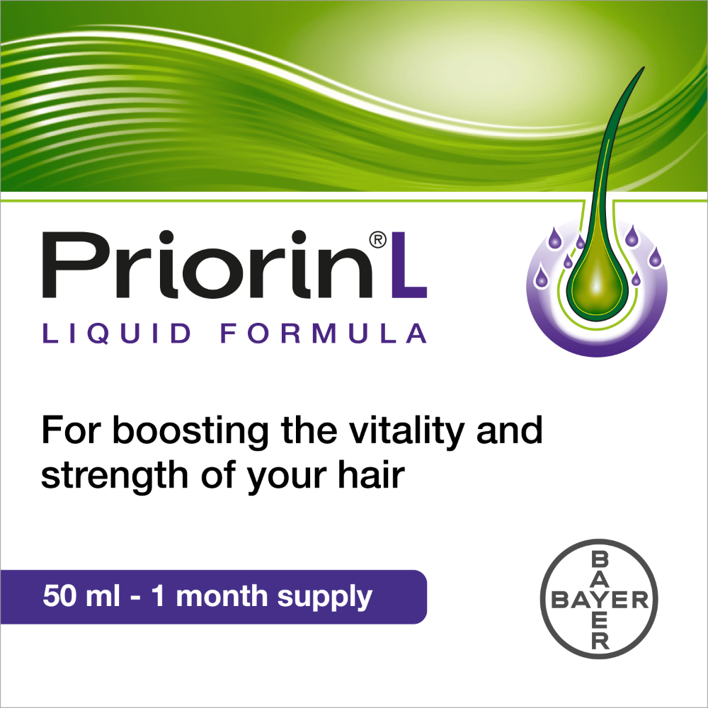 Priorin, Topical Liquid for Hair Loss, Hair growth treatment with natural ingredients, 50ml