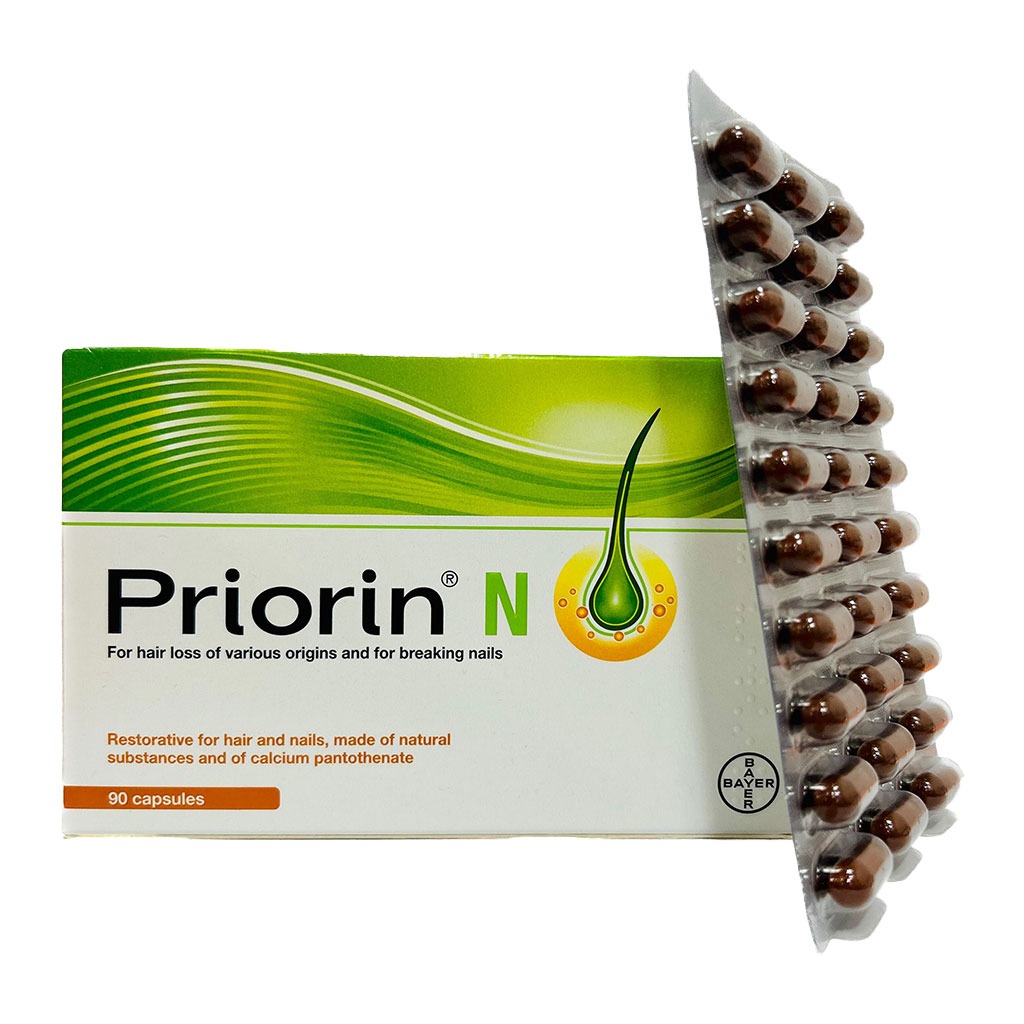 Priorin, Capsules, Hair growth supplement with biotin and millet extract, 90 capsules