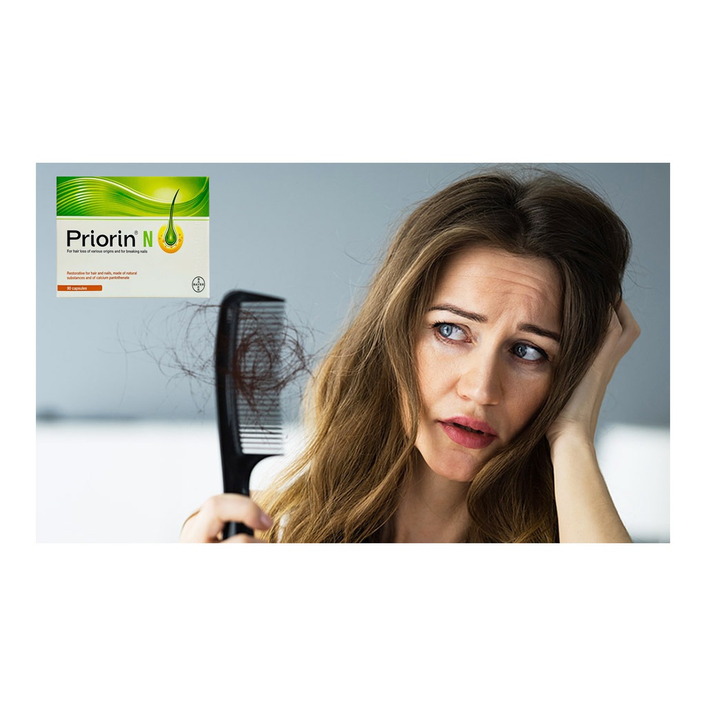 Priorin, Capsules, Hair growth supplement with biotin and millet extract, 90 capsules