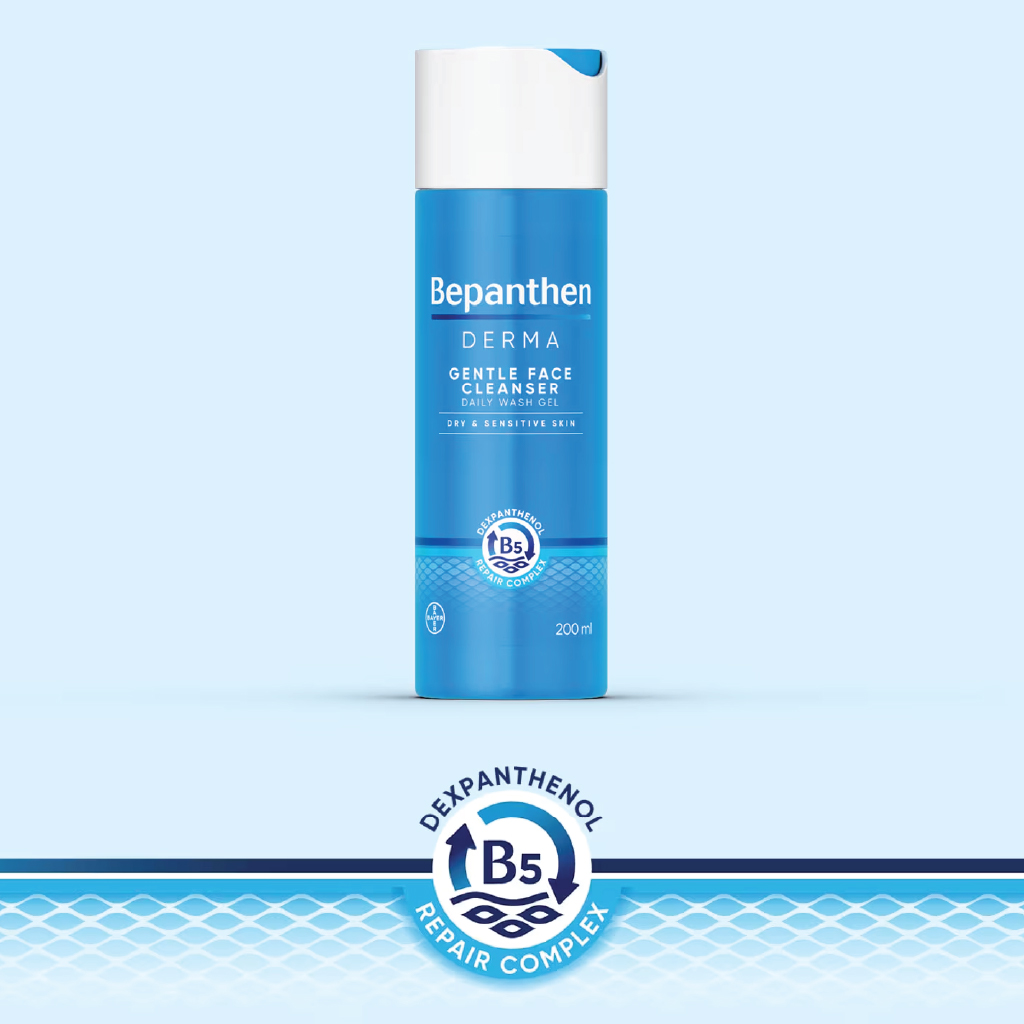 Bepanthen, Gentle Face Cleanser, Daily facial cleanser, 200 ml