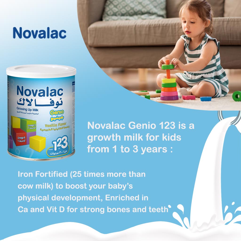 Novalac, Genio Growing-Up Milk Formula, Nutritional milk formula for toddlers, 400g