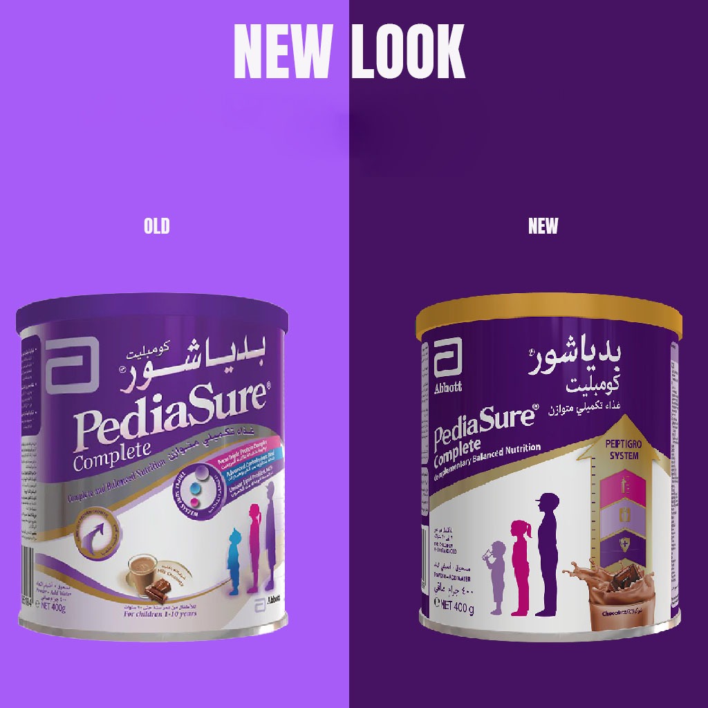 Pediasure, Stage 1+ Nutritional Milk Powder Chocolate, Complete balanced nutrition for toddlers, 400 g