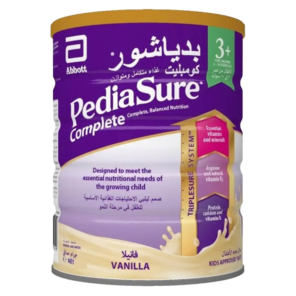 Pediasure, 3+ vanilla nutritional drink, Complete balanced nutrition for growing children, 1600 g