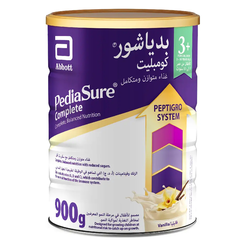 Abbott, Pediasure 3+ Vanilla Milk Powder, Complete balanced nutrition for children 3-10 years, 900g