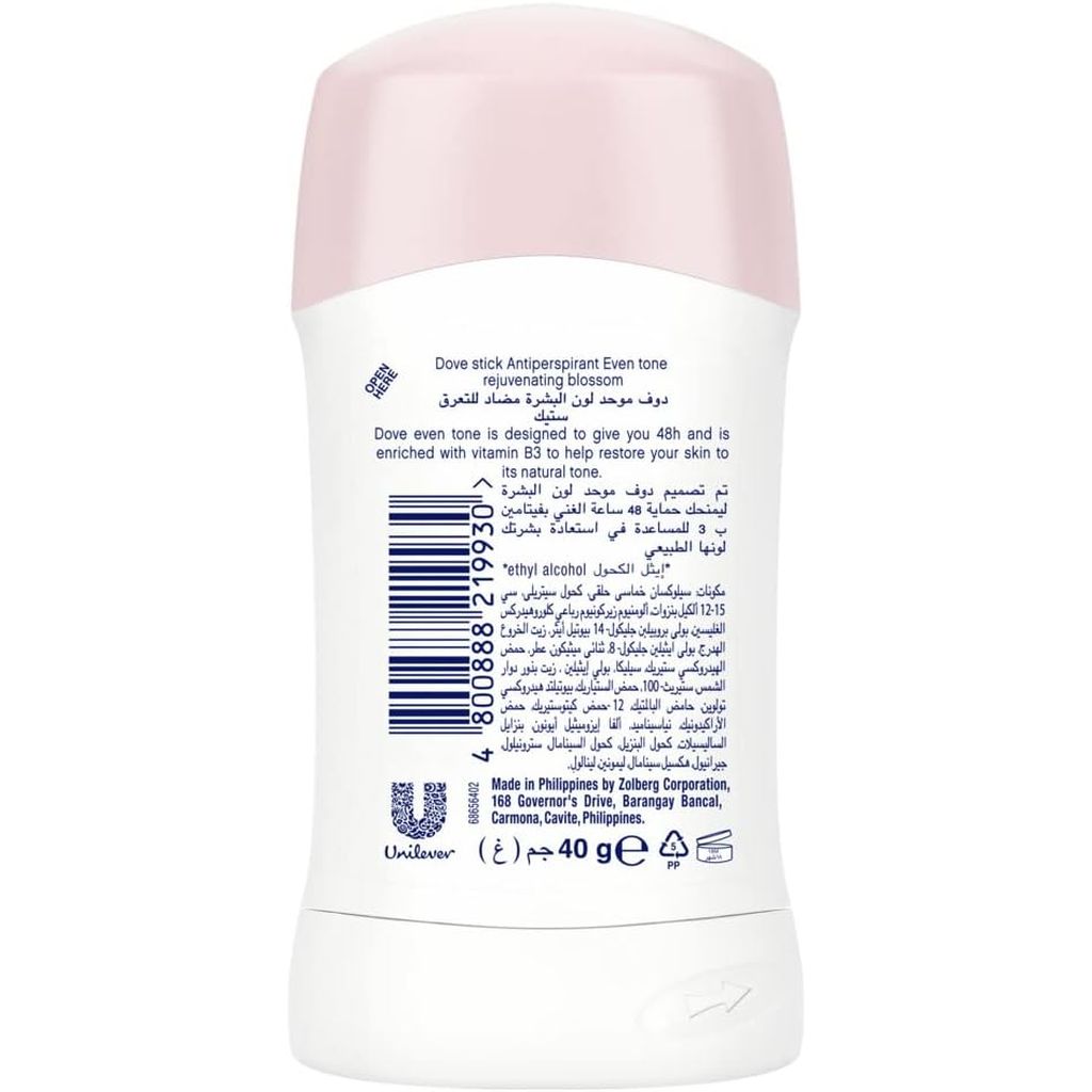 Dove St Wmn Even Tone Rejuve Cl1 12X40 G