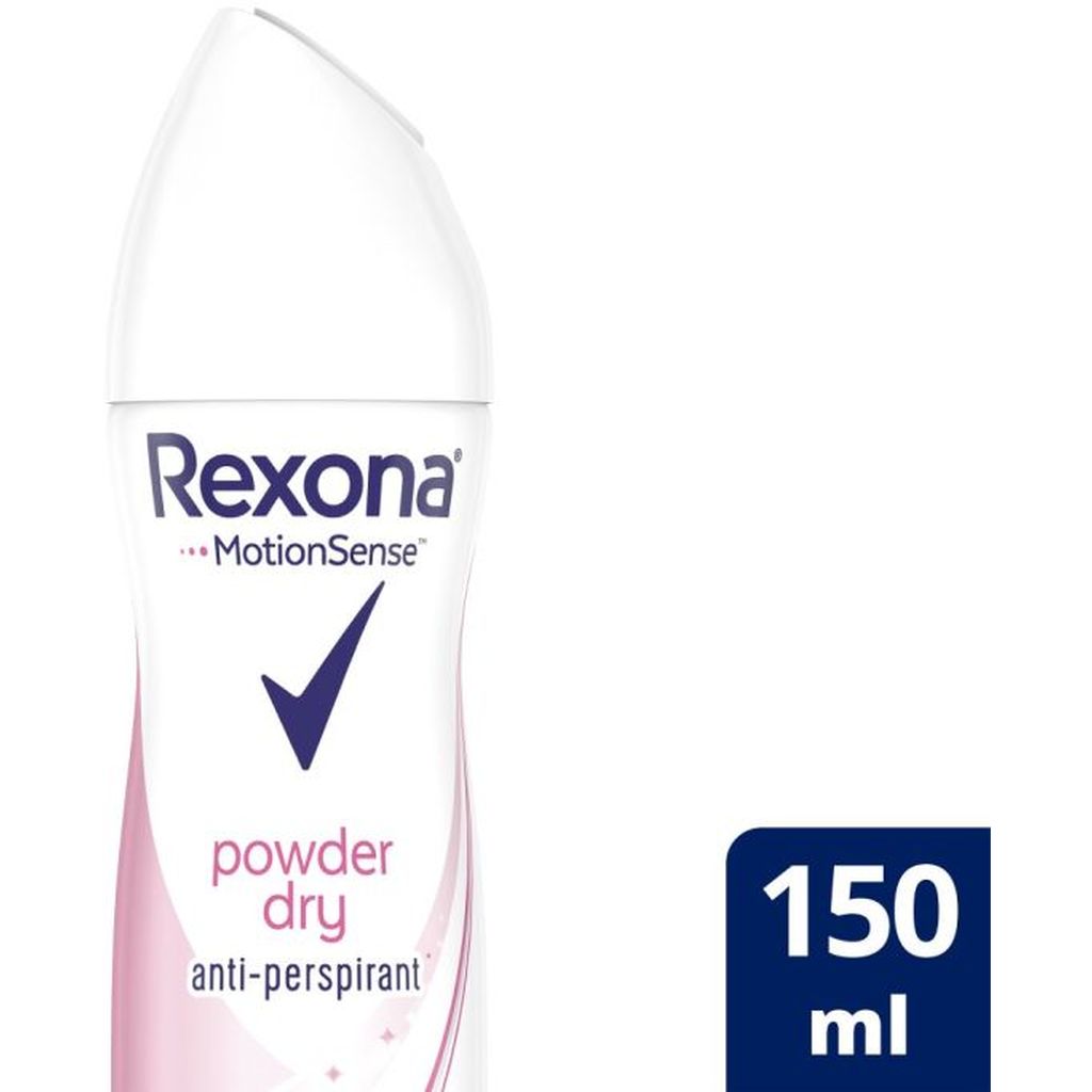 Rexona, Motion Sense Powder Dry Anti-Perspirant Spray, Fresh powder scent with long-lasting protection, 150ml