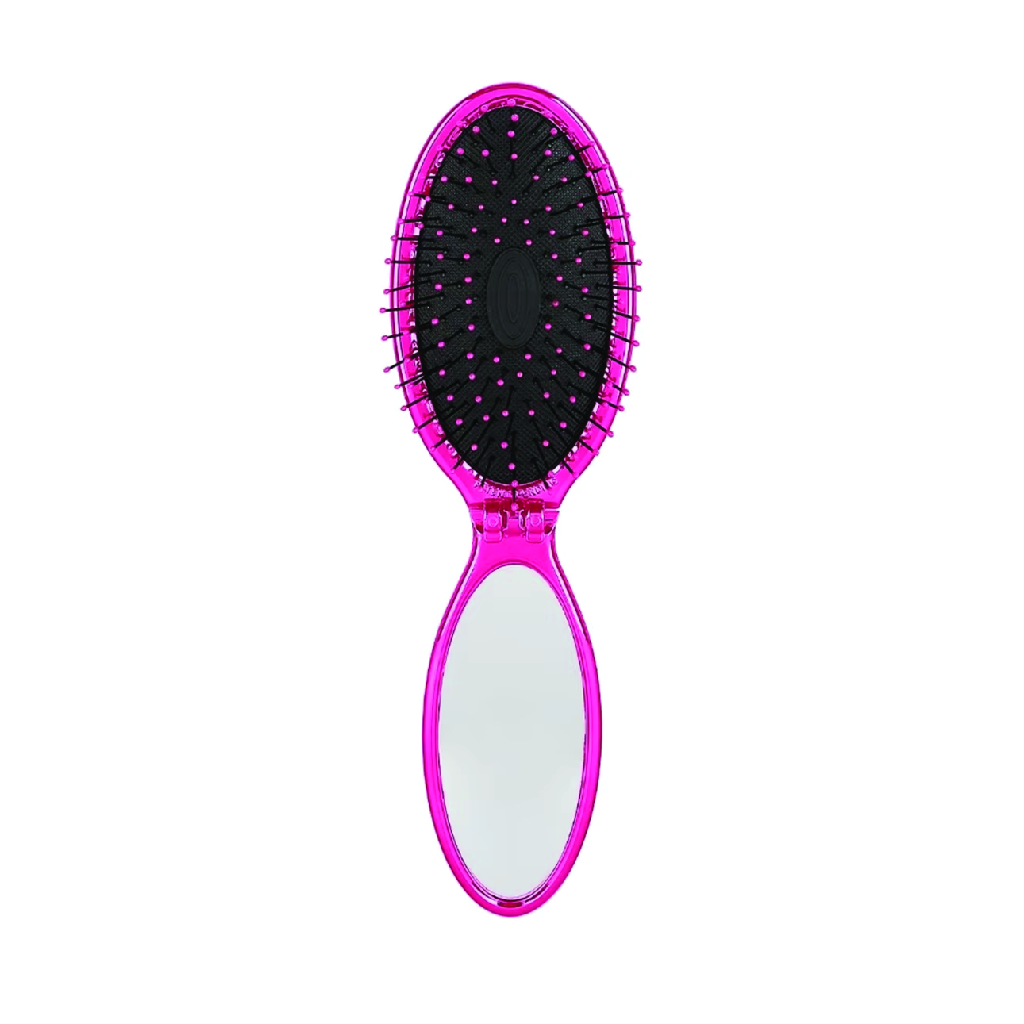Wet Brush, Pop and Go Detangler Pink, Portable detangling hairbrush for all hair types