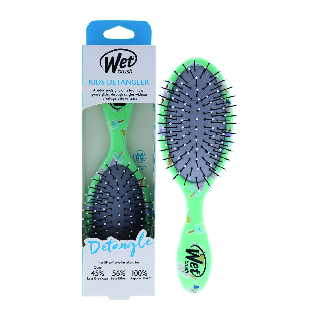 Wet Brush, Kids Detangler Ice Cream, Gentle detangling hairbrush for children