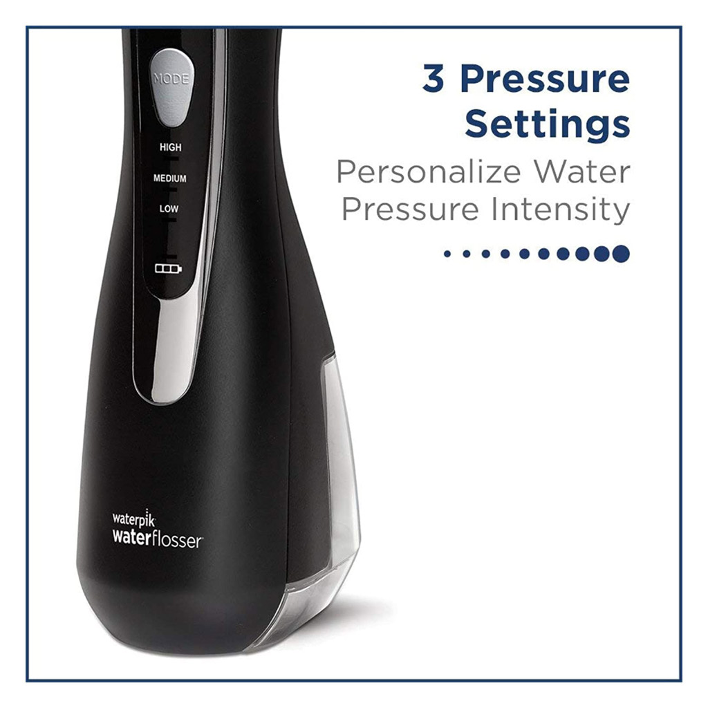 Waterpik, Cordless advanced water flosser jet black, High-performance water flosser for deep cleaning