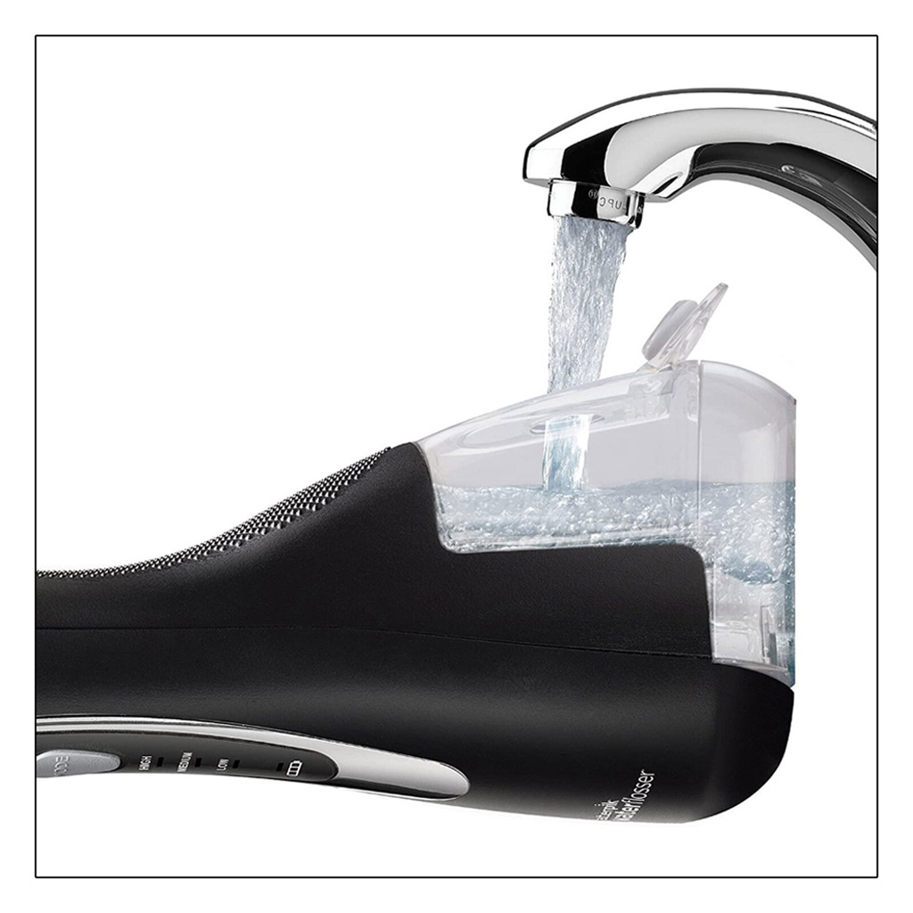 Waterpik, Cordless advanced water flosser jet black, High-performance water flosser for deep cleaning
