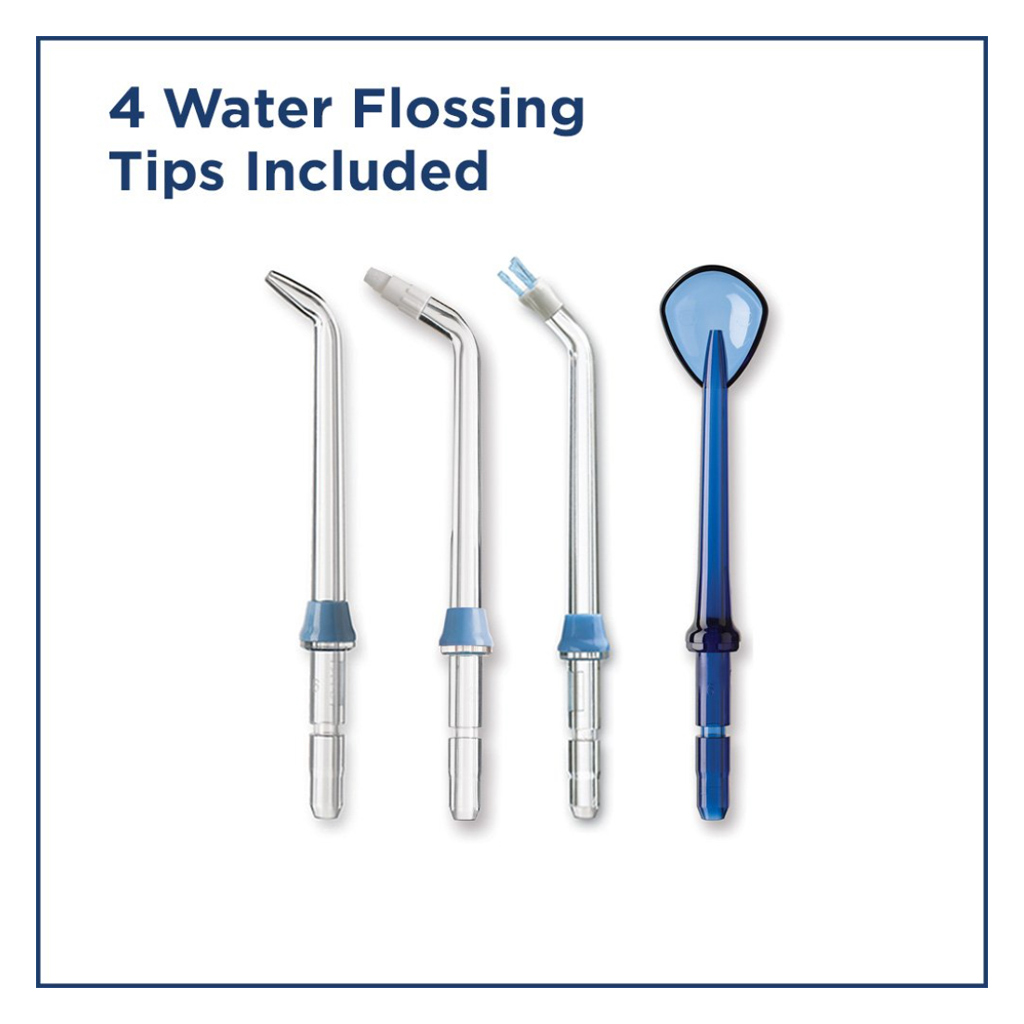 Waterpik, WP-450ME Cordless Water Flosser, Portable water flosser for effective oral hygiene, white