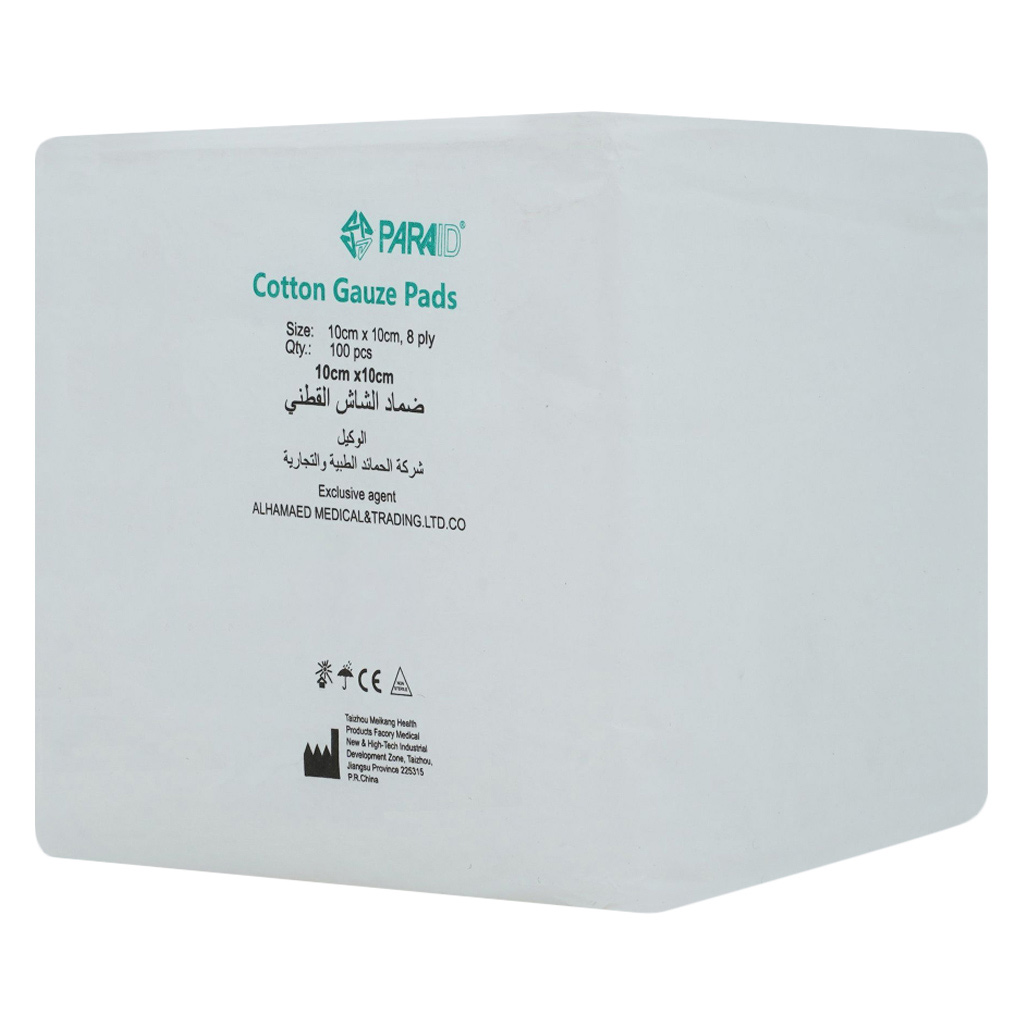 Paraid Gauze Swabs 8 Ply 4x4 Inch x 100 Pieces