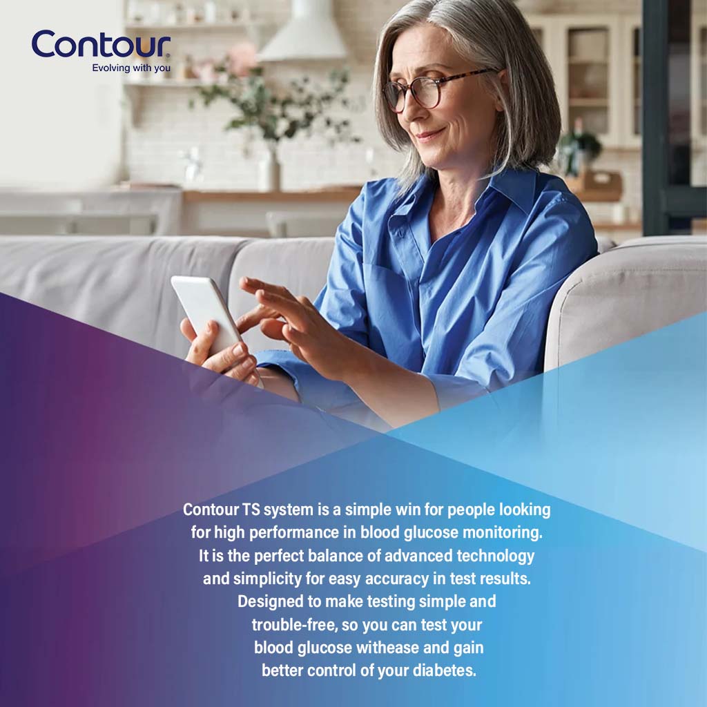 Ascensia, Contour TS Blood Glucose Monitoring System, Accurate blood glucose meter kit, standard size