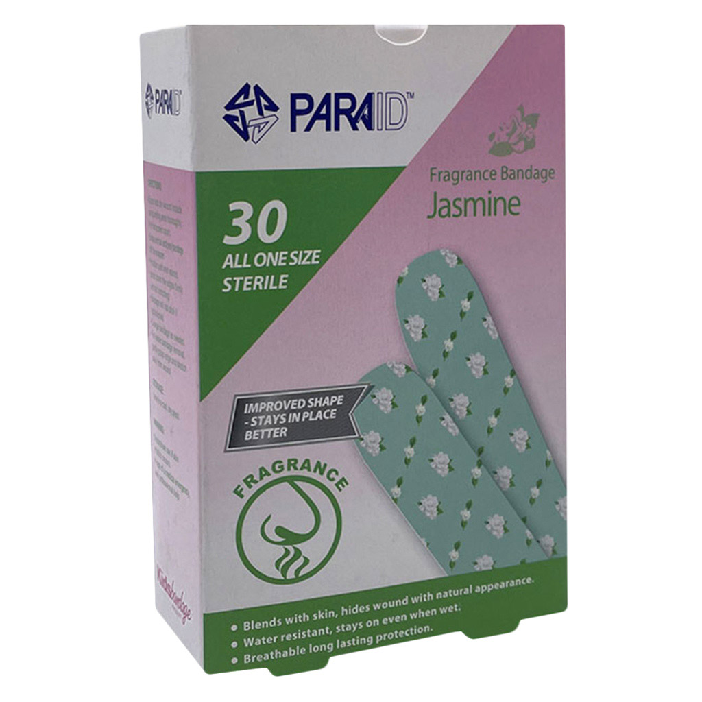 Paraid, Jasmine Plasters, Adhesive wound dressings for minor cuts, 30 pieces