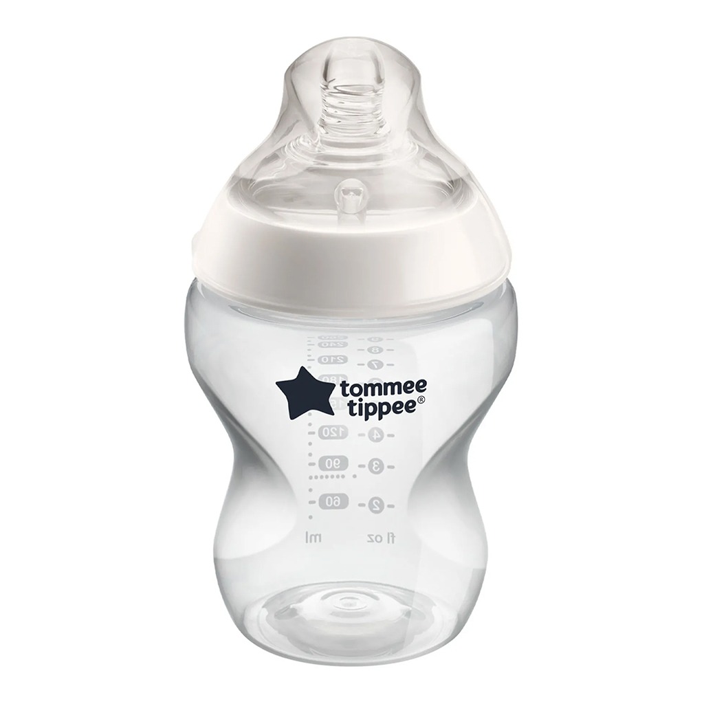 Tommee Tippee, Bottle Close to Nature, Baby feeding bottle with anti-colic design, 260 ml