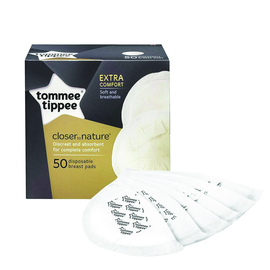 Tommee Tippee, Breast Pads, Absorbent disposable breast pads, 50 pieces
