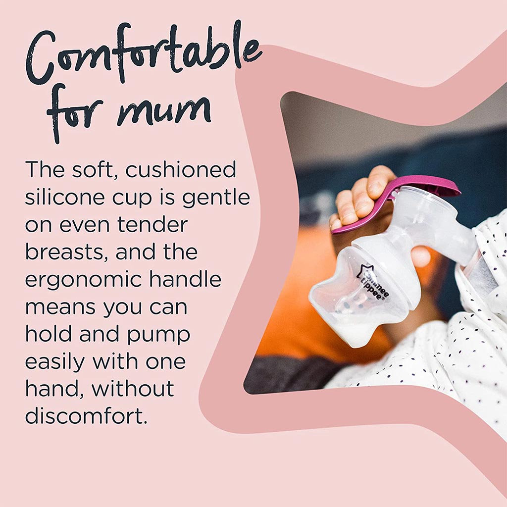 Tommee Tippee, Made For Me Single Manual Breast Pump, Manual breast pump for nursing mothers