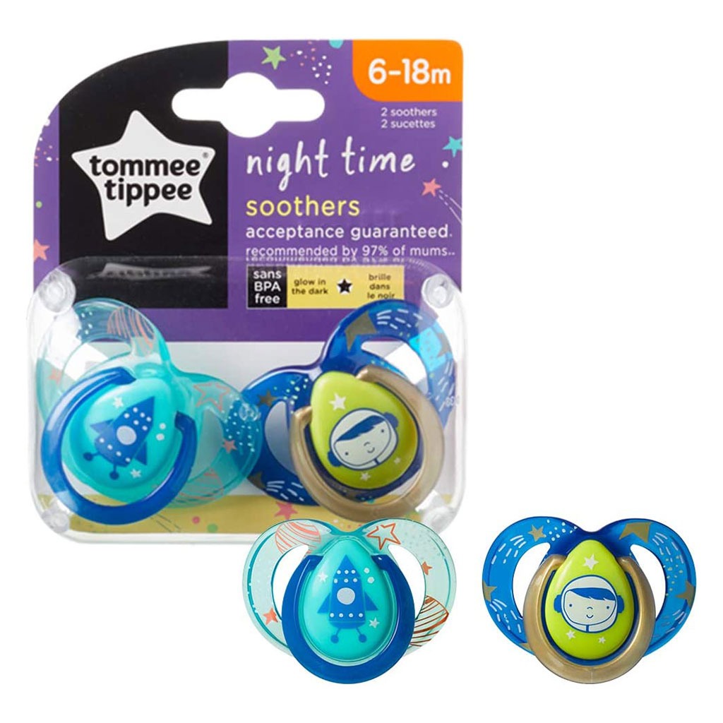 Tommee Tippee Pacifier Night Time 6-18M