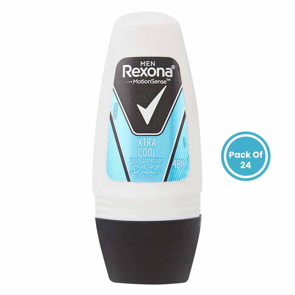 Rexona, Xtra Cool Antiperspirant Roll-On, Long-lasting antiperspirant deodorant for fresh underarms, 50ml