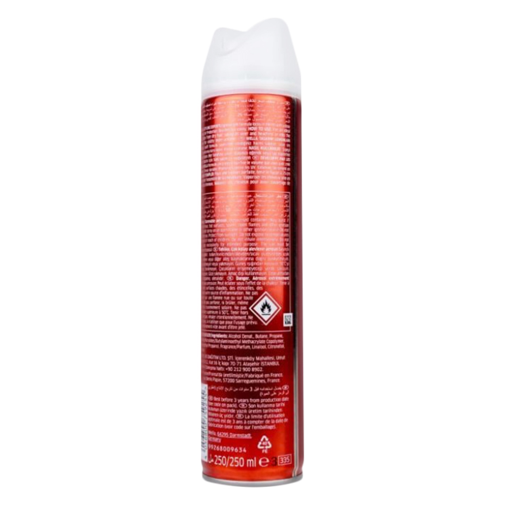Wella, New wave volume 5 hair spray, Volumizing hair spray for long-lasting hold, 250 ml