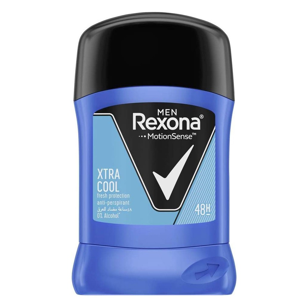Rexona Men, Antiperspirant Xtra Cool Stick, Long-lasting sweat and odor protection stick, 40g