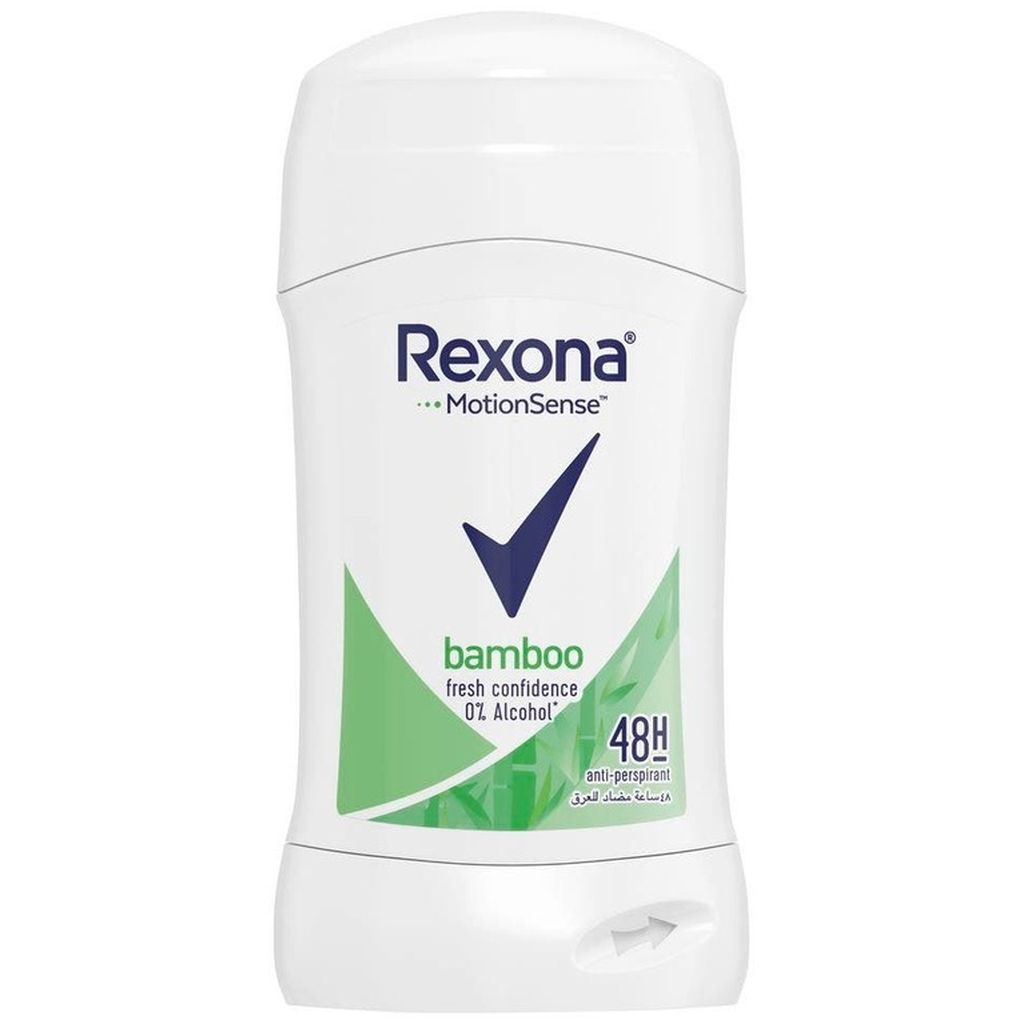 Rexona, Motion Sense bamboo antiperspirant stick, Natural scent sweat and odor protection, 40g