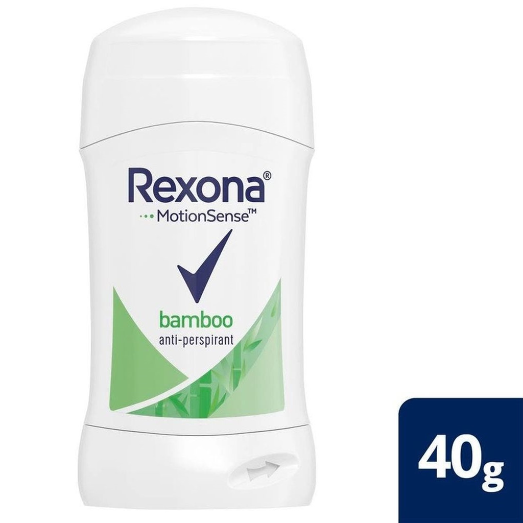 Rexona, Motion Sense bamboo antiperspirant stick, Natural scent sweat and odor protection, 40g