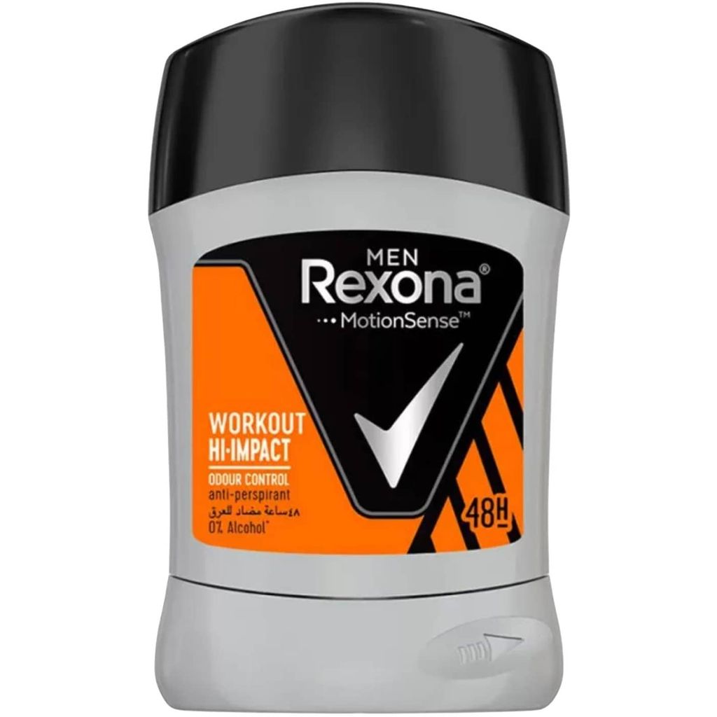 Rexona, Motion Sense Workout Hi-Impact Anti-Perspirant Stick, High-performance anti-perspirant for active men, 40g