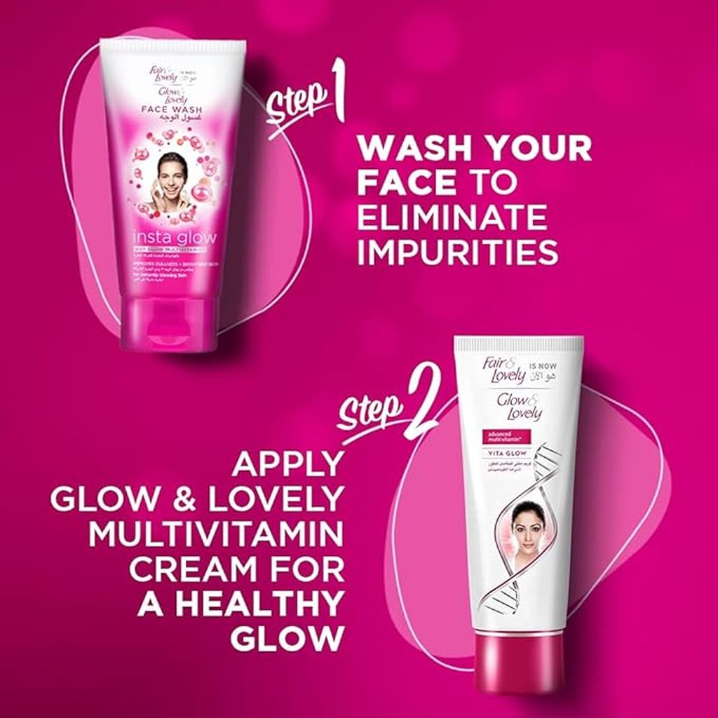 Glow & Lovely, Cream MV FB LLF, Brightening cream for radiant and even skin tone, 80 g