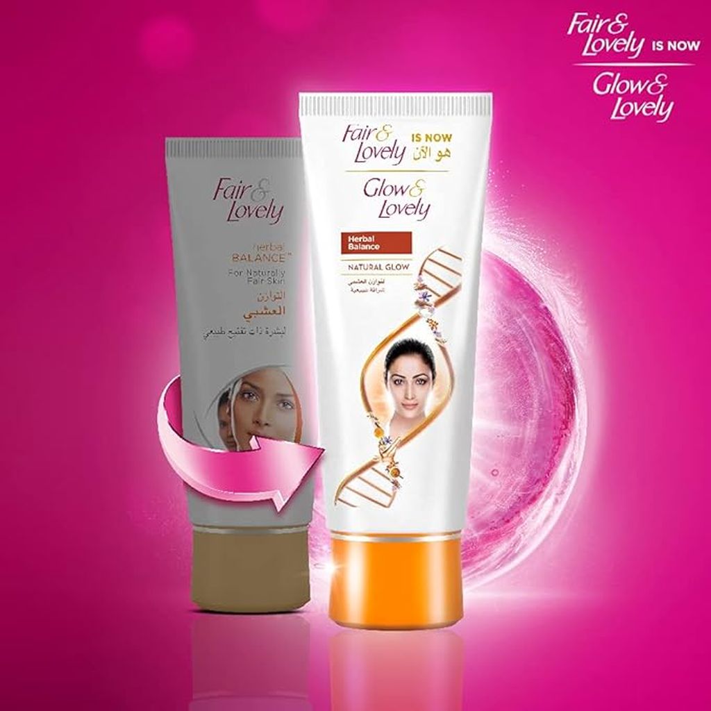 كريم الوجه الطبيعي المتوازن بالأعشاب من Glow & Lovely، 100 غرام