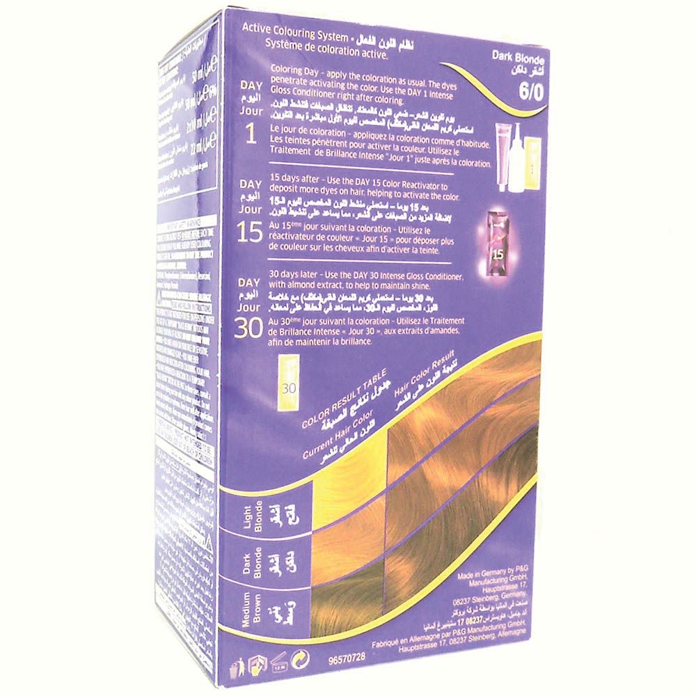 Wella, Koleston Hair Color Cream Dark Blonde 60, Permanent hair color cream for natural dark blonde shade, 60ml