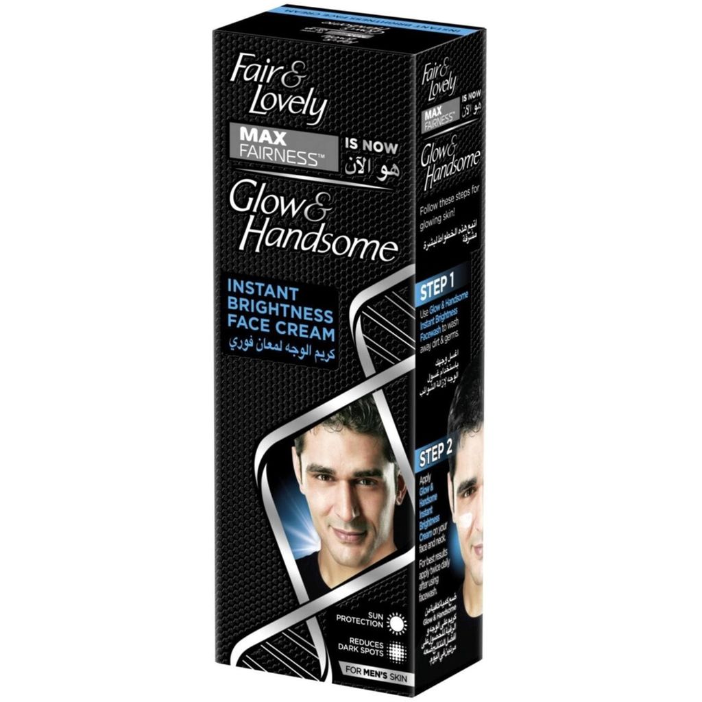 Glow & Handsome, Instant brightening cream foundation, Lightweight foundation for radiant skin, 50g