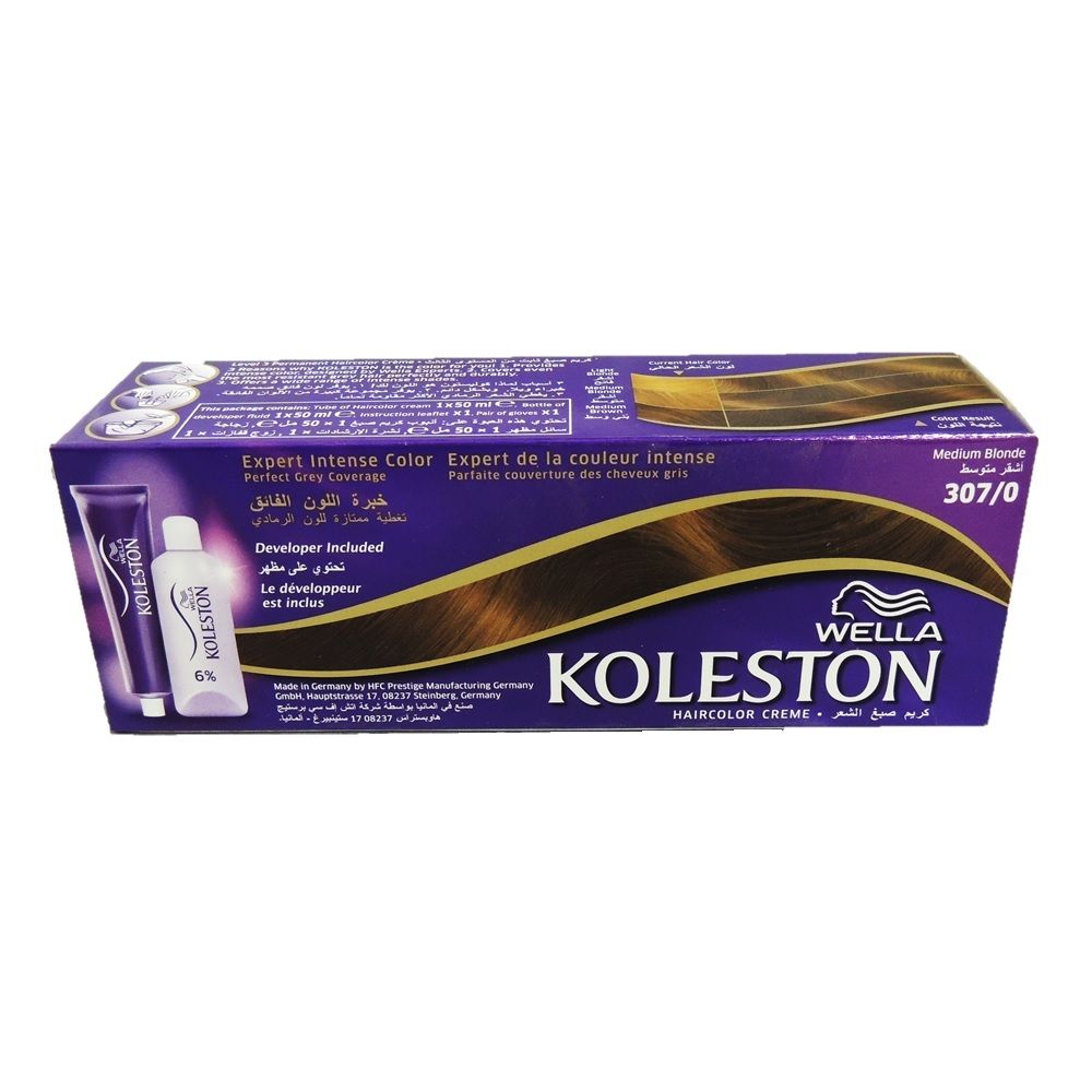 Koleston, Maxi 3070 Medium Blonde Hair Color, Rich medium blonde permanent hair dye