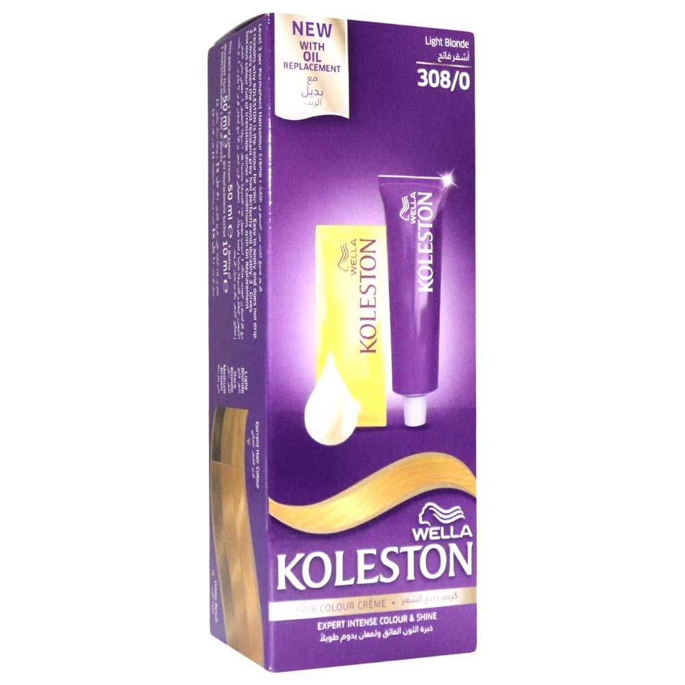 Wella Koleston Hair Colour Cream Light Blonde 308/0