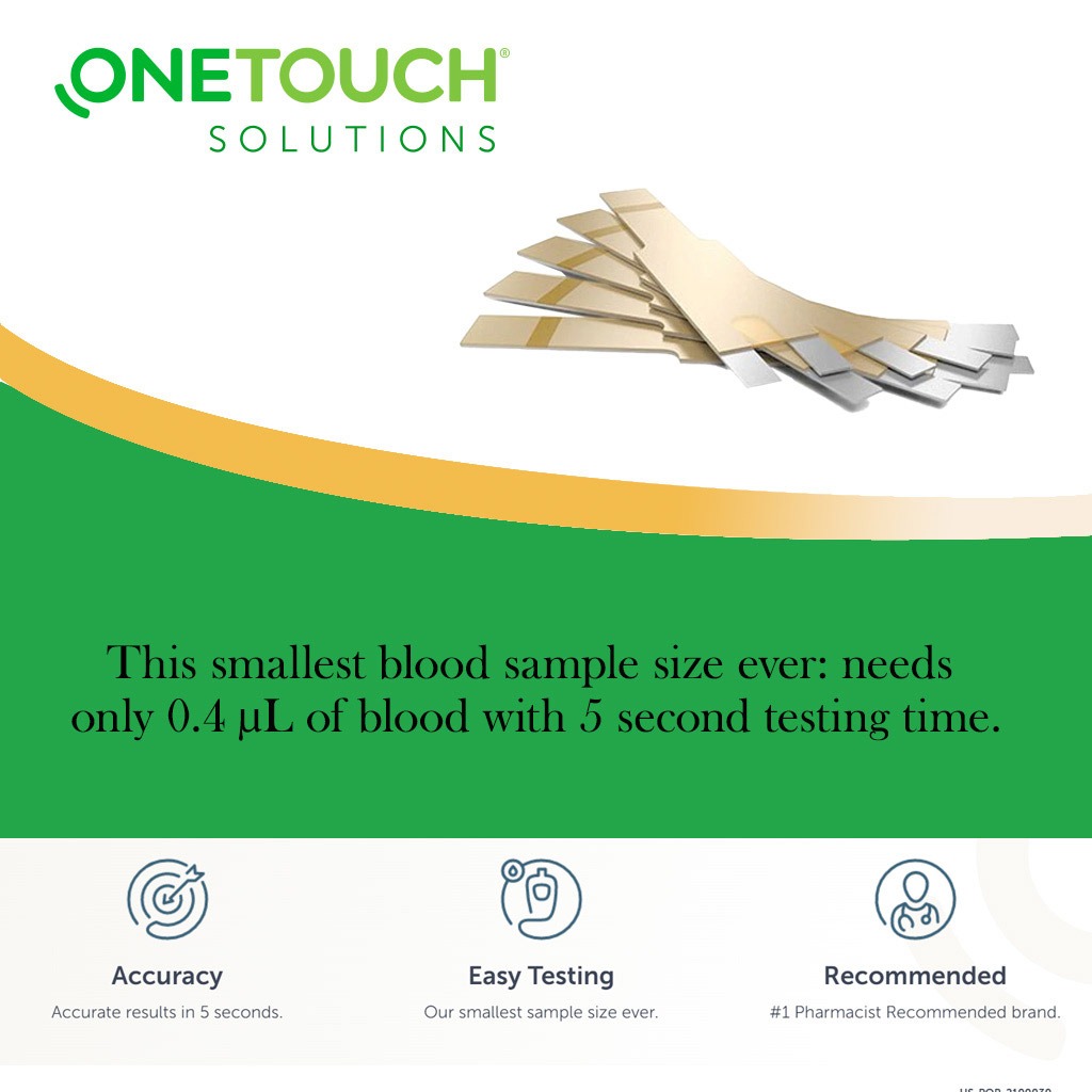 OneTouch, Verio Test Strips, Blood glucose test strips for accurate monitoring