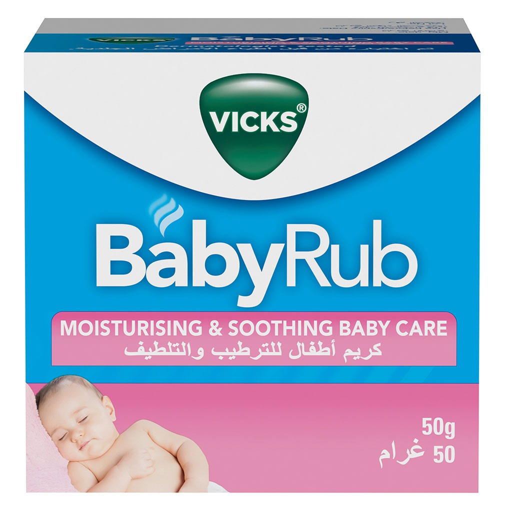 Vicks Babyrub Non-Medicated Soothing Ointment For 3+ Month Baby, 50G