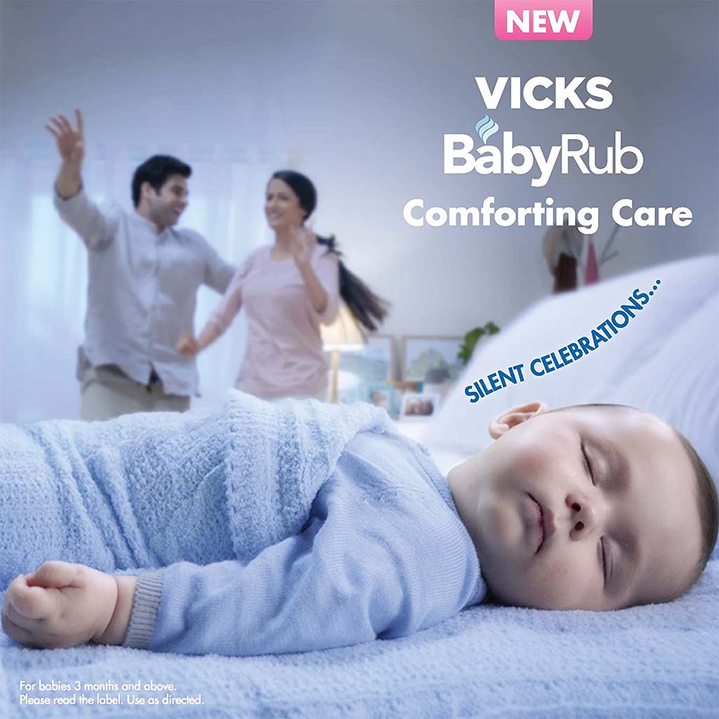 Vicks Babyrub Non-Medicated Soothing Ointment For 3+ Month Baby, 50G