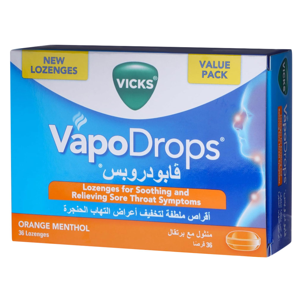 Vicks Vapodrops Orange 36 Lz